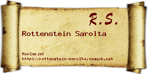 Rottenstein Sarolta névjegykártya